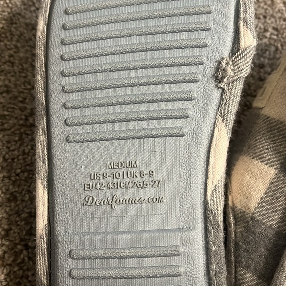 Dearfoams “Papa Bear” Memory Foam Slippers Size Medium 9-10 - Picture 6 of 6